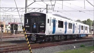819系 走行 直方車両センター内 - YouTube