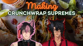 MAKING CRUNCHWRAP SUPREMES WITH @kaiyo