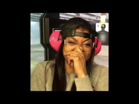 #TarajiPHenson shoots a gun like a sniper! Perfect shot! Doesn't miss! #Empire Season 3 star!