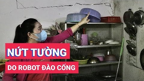 Nhiều nhà dân ở TP. Thủ Đức nứt tường do robot đào cống
