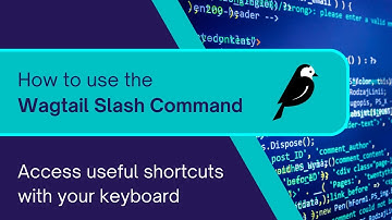 How to use the Wagtail Slash Command