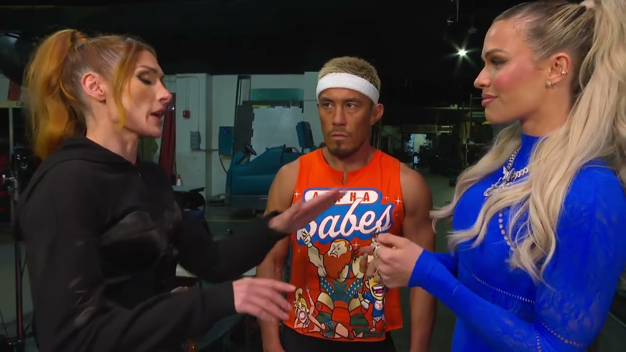 Becky Lynch attacks Akira Tozawa and Maxxine Dupri at Backstage | Raw Sep 29, 2025