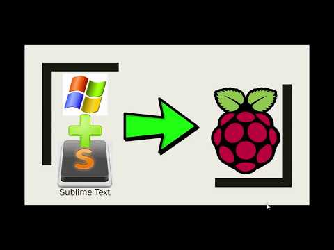 how to use sublime text editor remote to raspberry pi