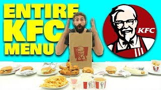 10 min Entire KFC Menu Challenge