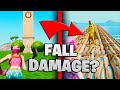 SMARTEST FORTNITE PLAYER TAKES FALL DAMAGE!!