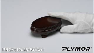 PBOval4x25 Brown