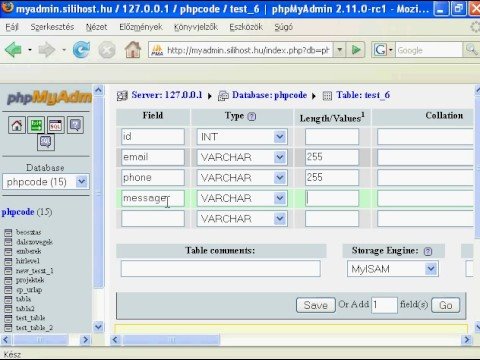 Phpmyadmin tutorial part_1 / English