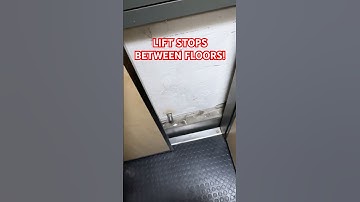 Absolutely TERRIBLE & SCARY Lift! #stuck #elevator #lift #broken