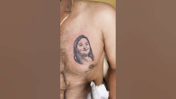 Tatoo wife nude Wife Portrait Tattoo | Wife Tattoo | Portrait Tattoo | Girl Portrait Tattoo| Chest Tattoo - YouTube