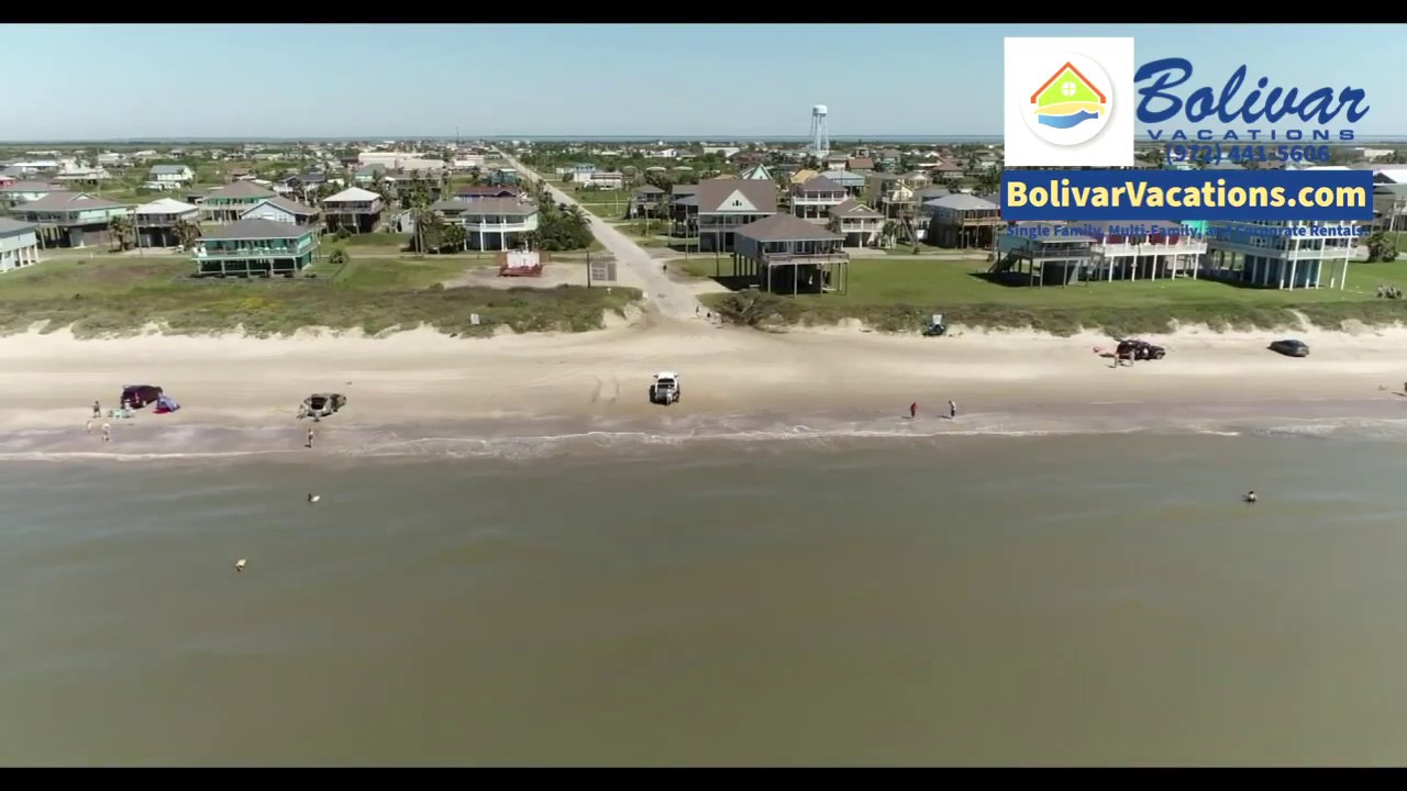 Check Out The Bolivar Peninsula Beachfront This Morning, Right Now
