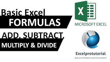 Basic excel formulas (ADD,SUBTRACT,MULTIPLY & DIVIDE)-video tutorial #002 TAGALOG