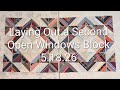 Laying Out a Second Open Windows Block, 5.18.26