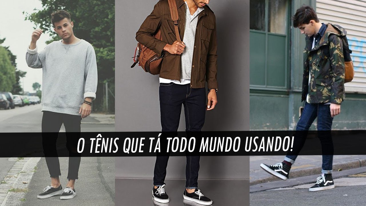 vans old skool look masculino