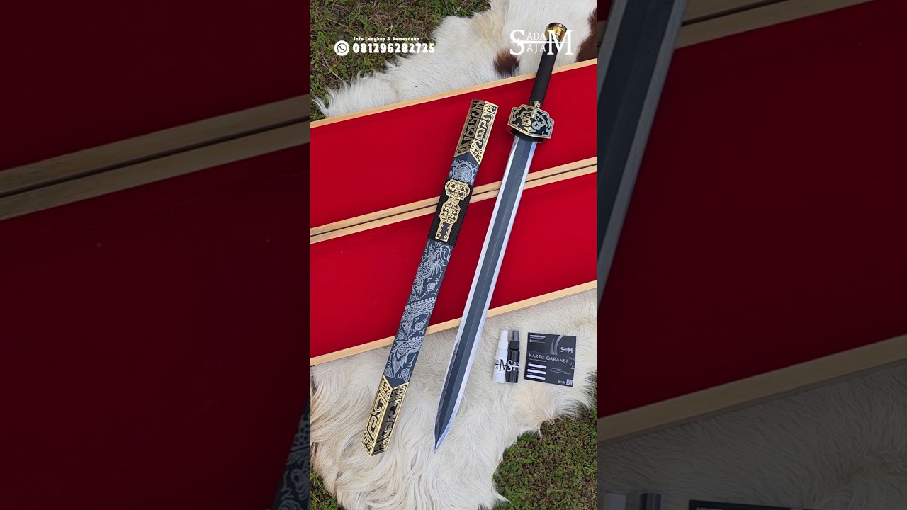 CHINESE DRAGON SWORD (HAN JIAN)‼️DENGAN ESTETIKA SENI TINGKAT TINGGI 