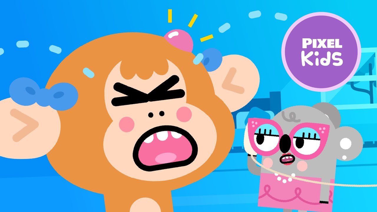 Five Little Monkeys | Nursery Rhymes for Kids | Pixel Kids