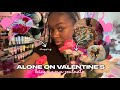 SPENDING VALENTINE&#39;S ALONE, but not lonely :) | solo date, shopping, self care, self love, &amp; more