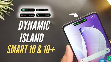 Infinix Smart 10 & 10 Plus Dynamic Island | Dynamic Port For Calls,Battery,Face, Music,Hotspot,Timer