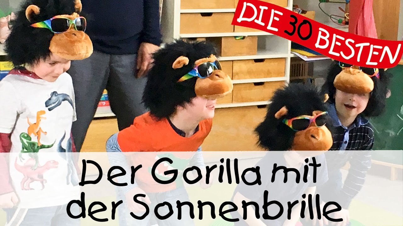 Der Gorilla mit der Sonnenbrille - Singen, Tanzen und Bewegen ||  Kinderlieder - YouTube