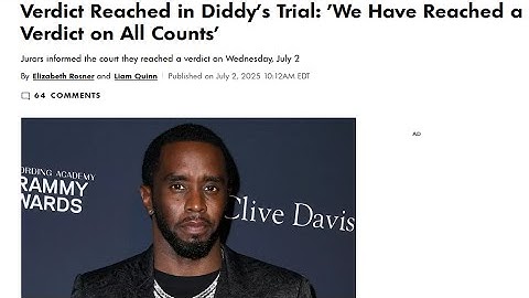 P. Diddy Verdict is Crazy