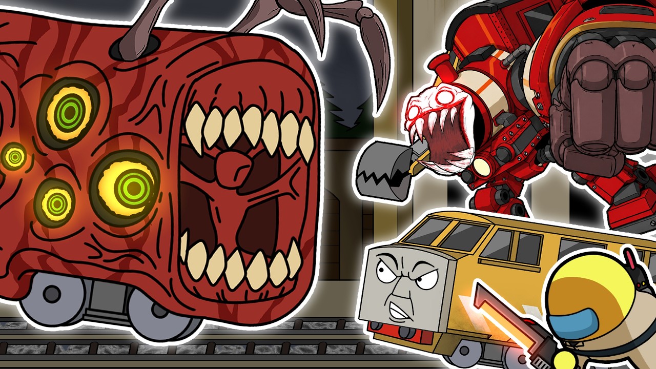 Cursed Thomas vs CHOO CHOO CHARLES  & GHOSTBUSTERS  Season 2  EP.4 I Among Us Animation