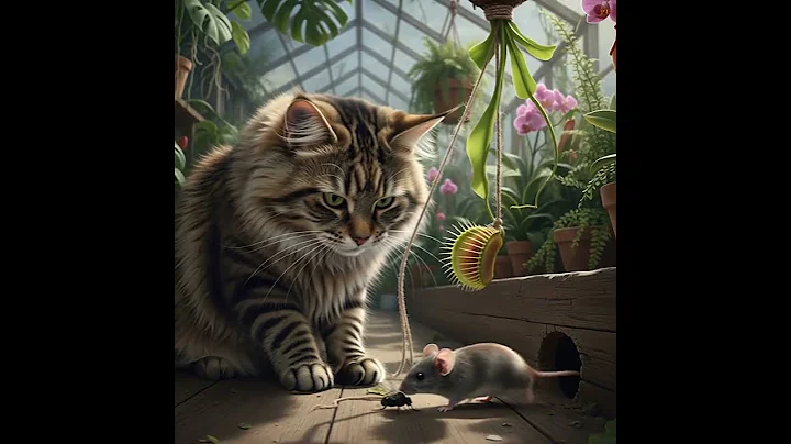 Watch the video about “Forest Cat’s Venus Flytrap Trap… Will the Mouse Escape? 🐱🌿🐭 #shorts”