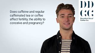 Does caffeine, caffeinated or decaffeinated coffee affect fertility,  conception or pregnancy?