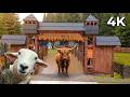 Hutsul Land Bukovel 4K Walking Tour | Ethno Park & Animals