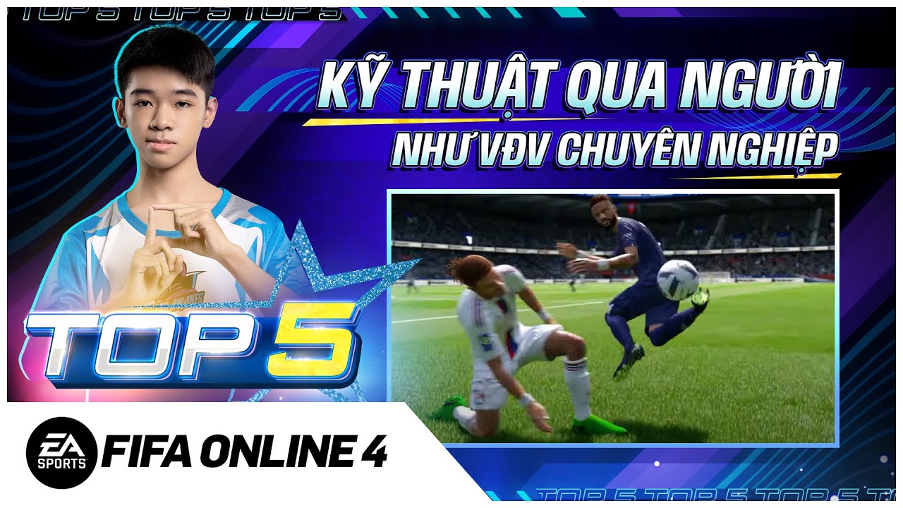 Top 5 Kỹ Thuật Qua Người Như VĐV Chuyên Nghiệp ft. Pressing Time, ibrobot45 | FIFA Online 4