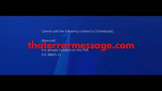 Cannot add the following content (CE-38605-2)