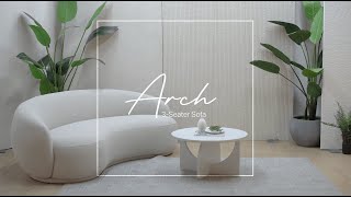 Arch Sofa - Bouclé Repellent Fabric