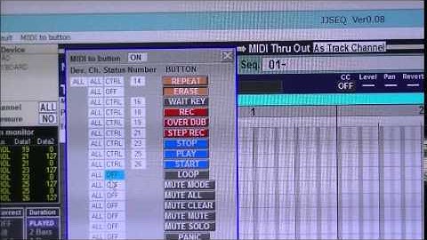 JJ-Sequencer (MIDIコントローラーでJJ-Sequencerのボタンを操作できます）