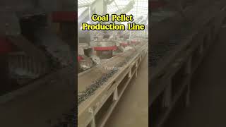 Full automatic coal pellet production line with cooling system.