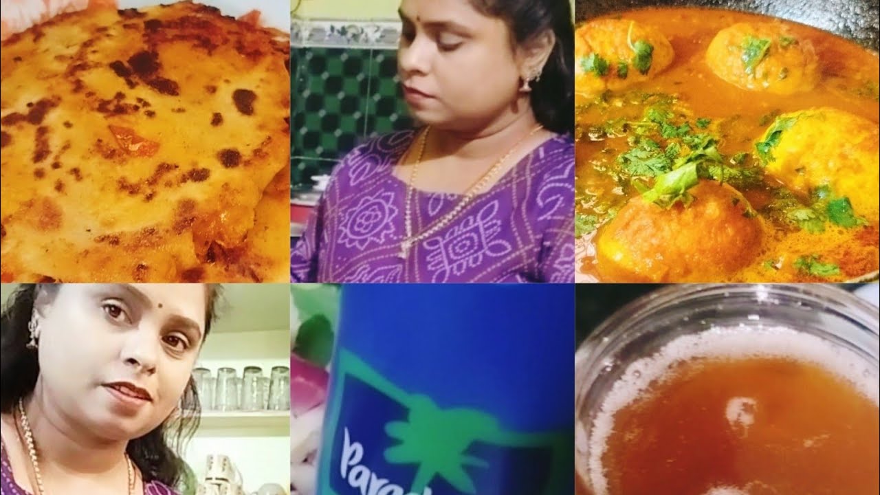 Tomato onion paratha recipe ghar pe hair oil kese banati hun hair