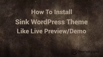 Install Sink WooCommerce WordPress Theme Like Working Demo - ThemeHippo