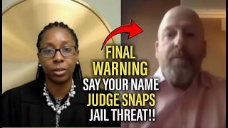 Sovereign Citizen Refuses His Name In Court Judge Instantly Shuts Him Down
