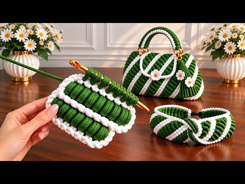 How to Crochet a Stunning Bag | Easy Crochet Handbag Tutorial