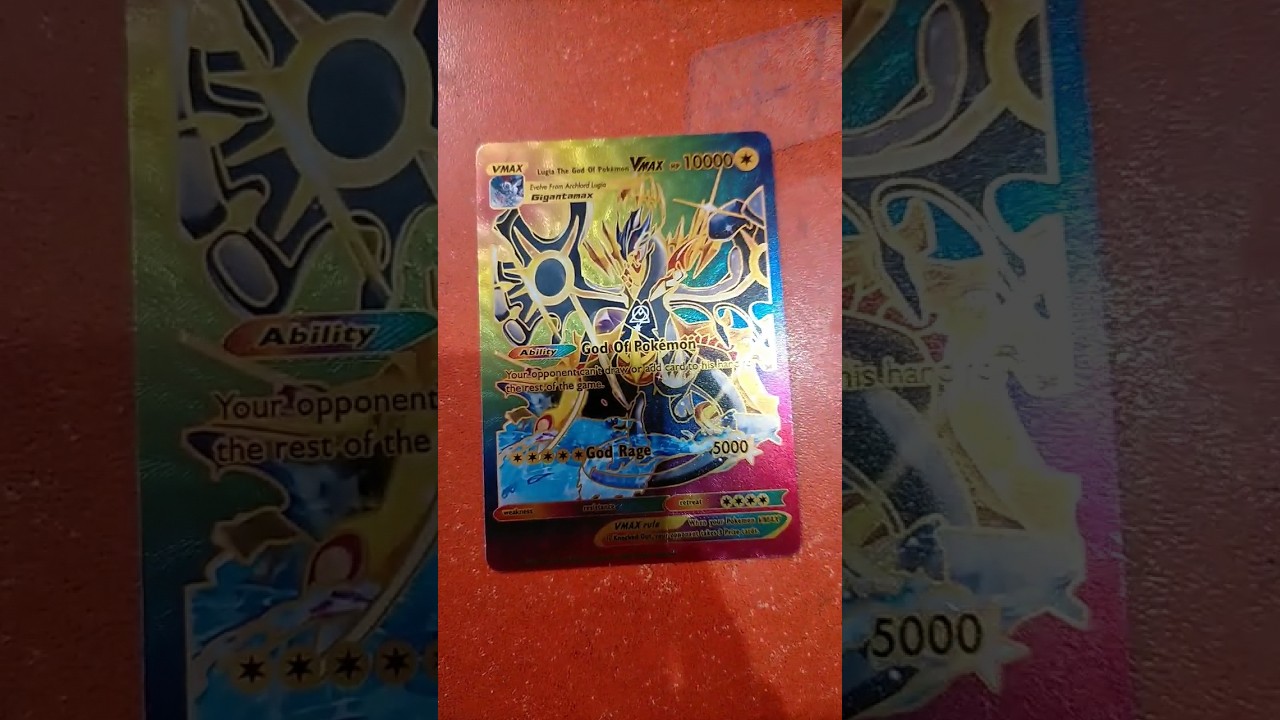 Lugia The God of Pokemon Vmax Rainbow is there The secret Rare card -  YouTube