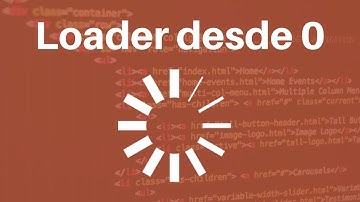⌚️ Como crear un LOADER con HTML CSS y Javascript