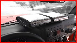 Windshield Sunshade Sun Shade Heat Shield Sun Visor Mat for Jeep Wrangler Rubicon Sahara TJ JK JKU screenshot 5
