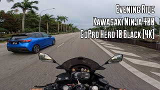 Chill Evening Ride | Kawasaki Ninja 400 Akrapovic (Pure Sound) [4K]