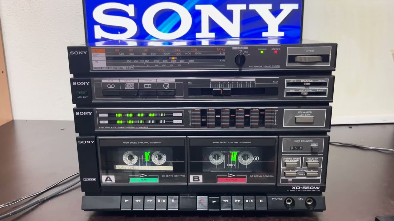 Sony XO-550W COMPACT HI-FI STEREO SYSTEM - YouTube
