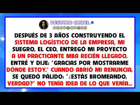 El CEO le dio mi proyecto a un becario y mi renuncia afectó a la empresa
