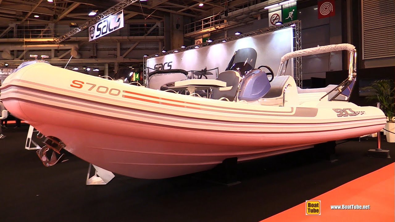 2016 Sacs S700 Sport Inflatable Boat - Walkaround - 2015 Salon Nautique de Paris