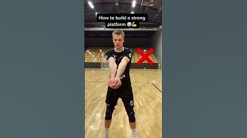 Build a big platform for better passing 🏐 #shorts #volleyball