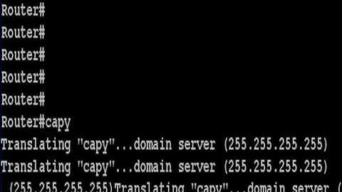 Cisco CCNA Commands - no ip domain-lookup