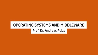Operating Systems and Middleware: HPI Research Group | HPI-TV