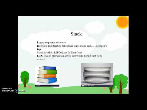 CBSE grade12 Data structure and stack concept explained in Malayalam