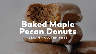 Baked Maple Pecan Donuts // vegan + gluten-free + oil-free
FULL POST: https://feastingonfruit.com/baked-maple-pecan-donuts/
Ingredients
1 1/2 cups rolled oats
1 1/2 cups roasted pecans
2 tsps baking powder
1 tsp cinnamon
1/4 tsp nutmeg
1/2 tsp salt
1/4 cup nondairy yogurt
1/4 cup almond milk
1/2 cup maple syrup
2 flax eggs (2 tbsp ground flax + 6 tbsp water)
1 tsp vanilla extract
Glaze
1 cup powdered sugar
2 tbsp maple syrup
pinch of salt
1-2 tsps almond milk (if needed)
Instructions
1. Preheat the oven to 350ºF.
2. Prepare flax eggs and set aside.
3. Grind the oats and pecans in a high speed blender to a fine flour. Sift of whisk in a bowl to remove all clumps and lighten/aerate.
4. Add baking powder, spices, and salt. Whisk to combine.
5. In a separate bowl, whisk together yogurt, almond milk, maple syrup, flax eggs, and vanilla.
6. Add wet to dry, and mix to combine.
7. Pipe into a greased donut pan.
8. Bake for 20-23 minutes at 350ºF. until golden brown on top. They should bounce back when lightly pressed.
9. Cool for 5-10 minutes before flipping out onto a cooling rack to cool completely.
10. For the glaze, whisk together powdered sugar, maple syrup, and salt. Add milk slowly if needed to get a drizzle-able glaze consistency.
11. Dip or drizzle the donuts with glaze, and eat!
CONNECT
Website: https://www.feastingonfruit.com
Instagram: http://instagram.com/feastingonfruit
Facebook: https://www.facebook.com/feastingonfruit
Twitter: https://twitter.com/feastingonfruit
Pinterest: http://www.pinterest.com/feastingonfruit Baked Maple Pecan Donuts // vegan + gluten-free + oil-free
