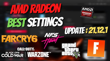 AMD Radeon Software New Update 21.12.1 ( Best Settings For Gaming 2021) 👈