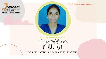 CONGRATULATIONS P.MADHAVI PLACED AS JAVA DEVELOPER